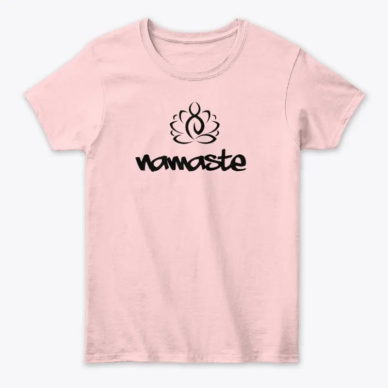 Juzt Breathe Namaste womans tee